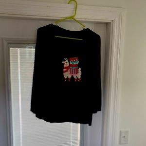 Llama sweater - very comfy